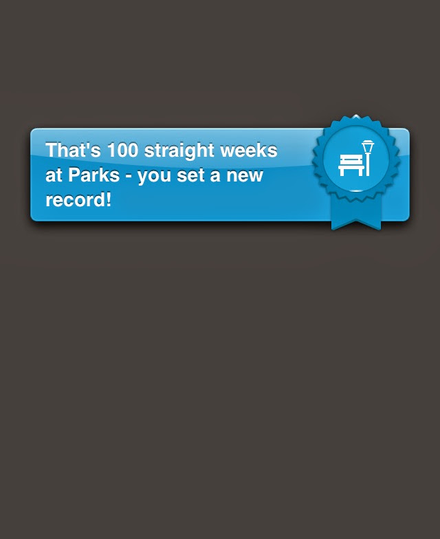 Foursquare shows 100 weeks of check-ins at parks!