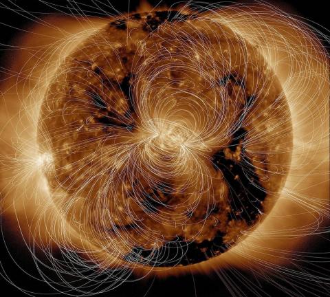 NASA Sun magnetic or spots