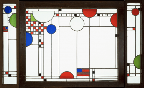 Art-Windowpane-Red-White-Blue.png. Courtesy of the Art Institute of Chicago
