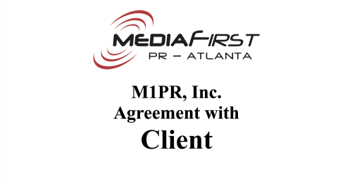 M1PR Agreement with CLIENT for electronic signature