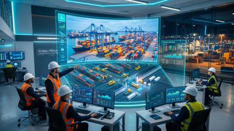 High Tech Logistics Control Room Flow