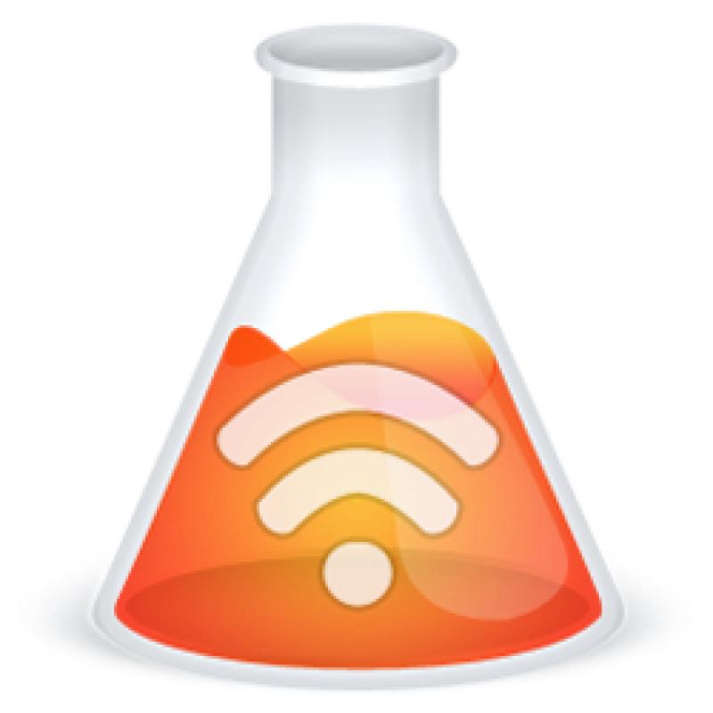 Beaker Orange Social Media Social Network Icon RSS Feed