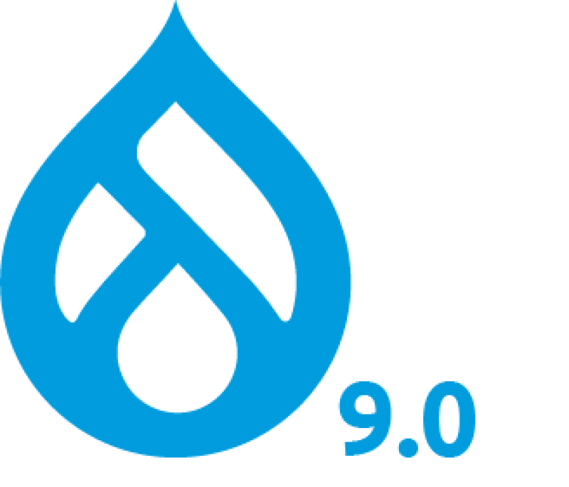 Drupal 9 Blue Logo