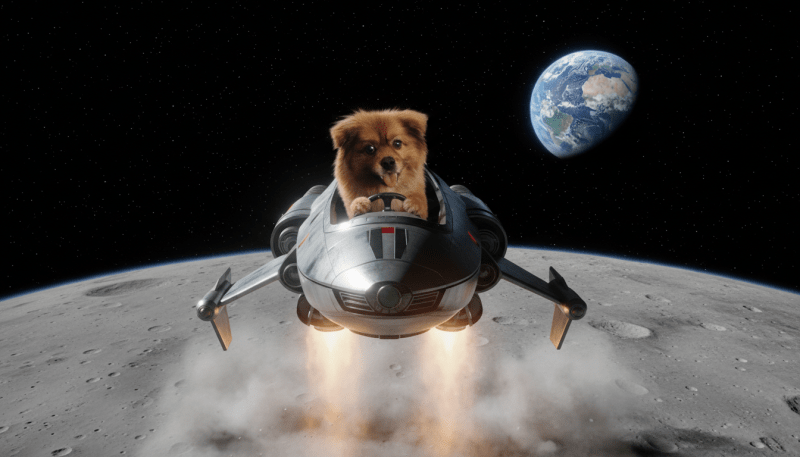 Whisk Pal into Space, photo creation by Jim Caruso, copyright Jim Caruso